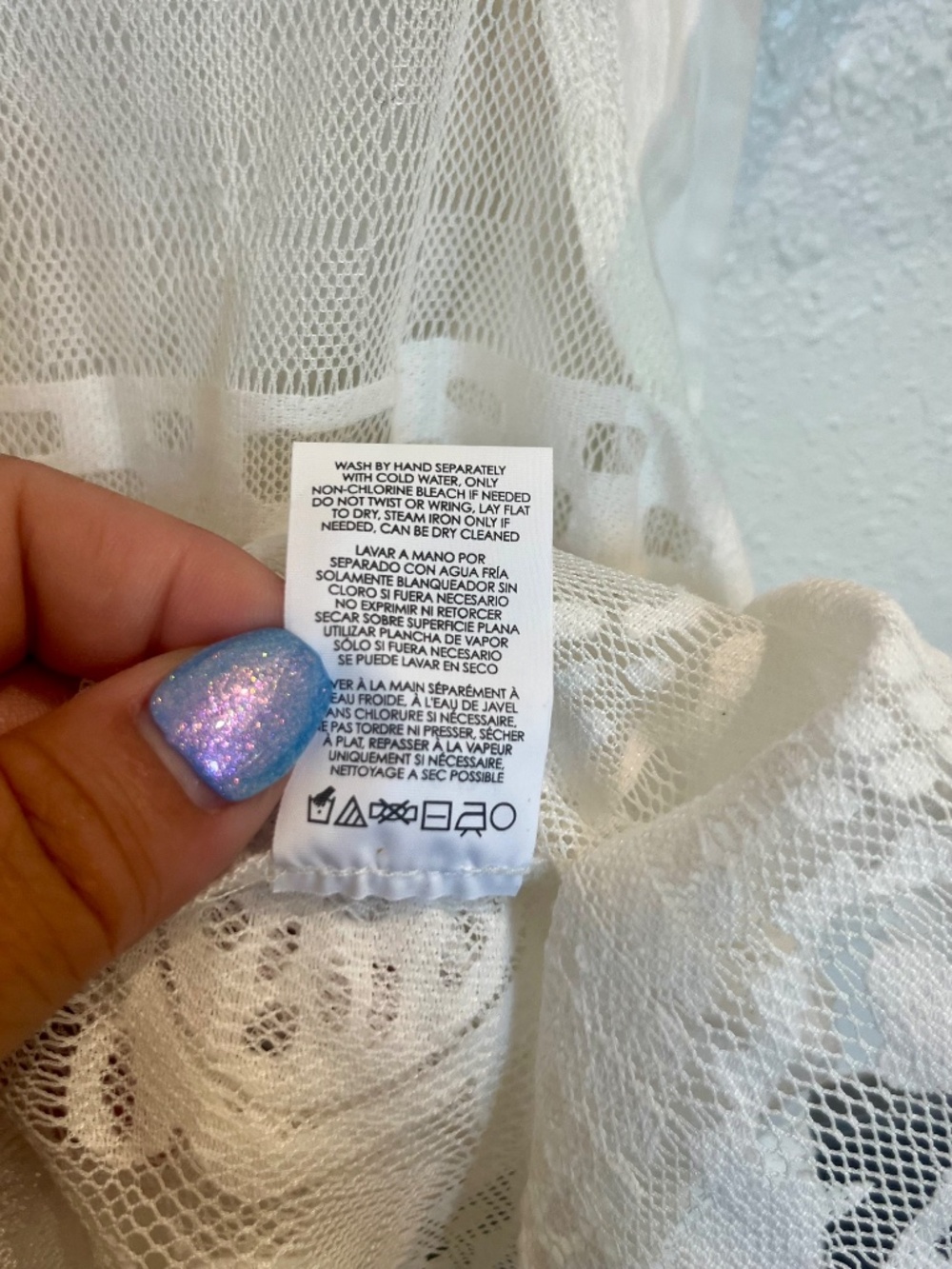 CAbi #5201 Prudence White Lace Mesh Sleeveless Tank Top Blouse Size Medium - Picture 11 of 13